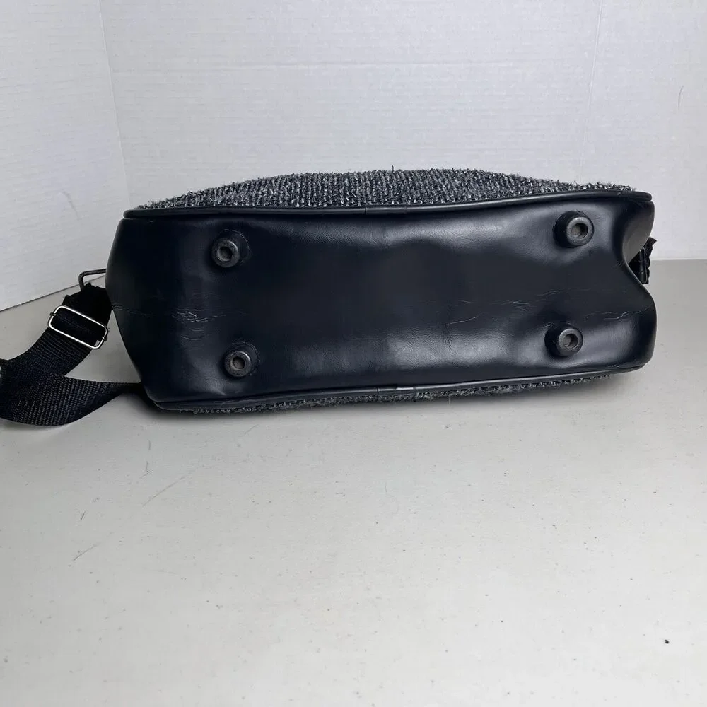 Vintage Givenchy Travel Bag Carry On Luggage Duffle Tweed Overnight Weekender